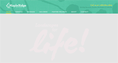 Desktop Screenshot of mapleridgelandscapes.com